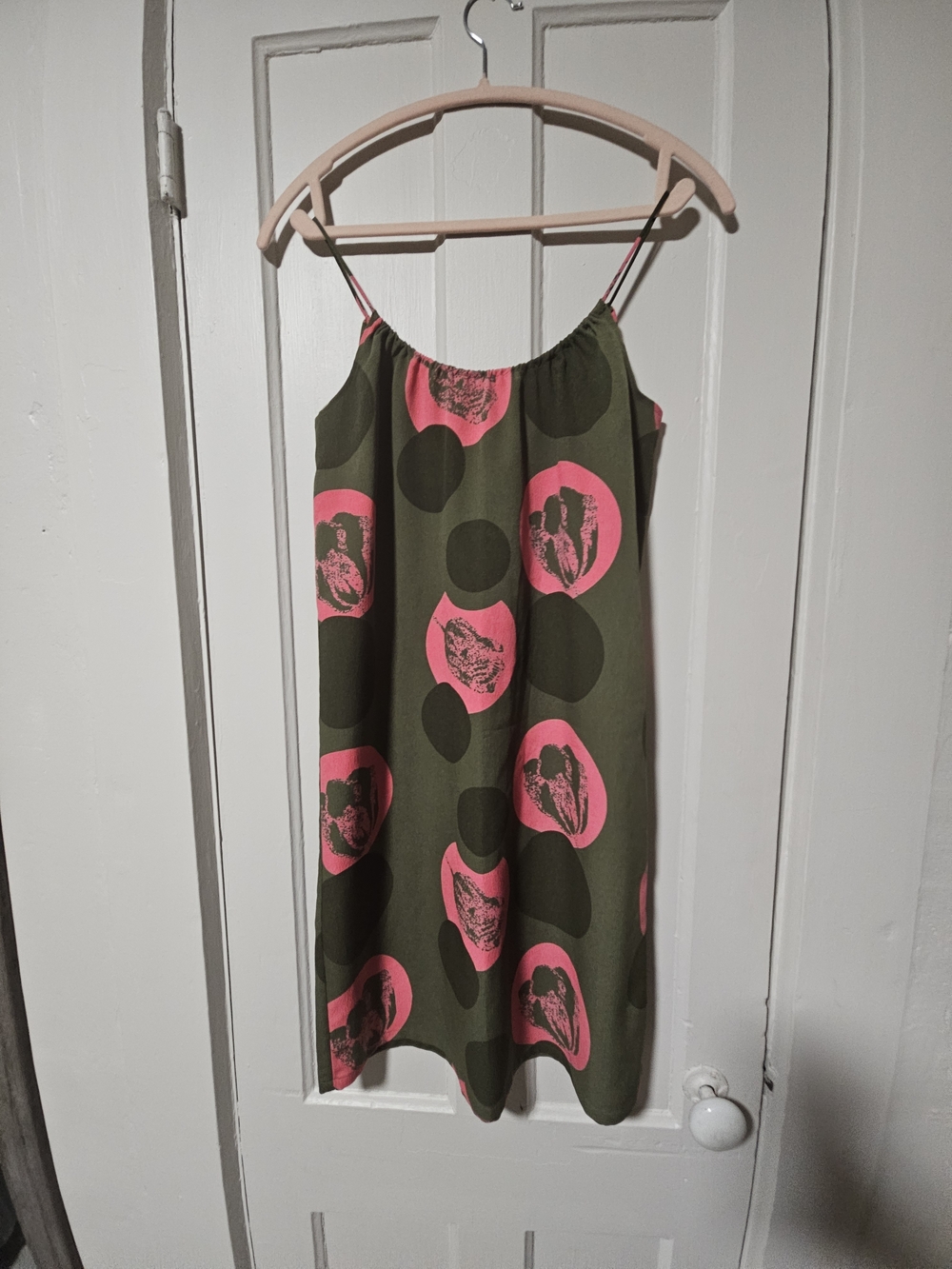 Tucker for Target Silk Blend Slip Dress | Size S | Green/Pink Print